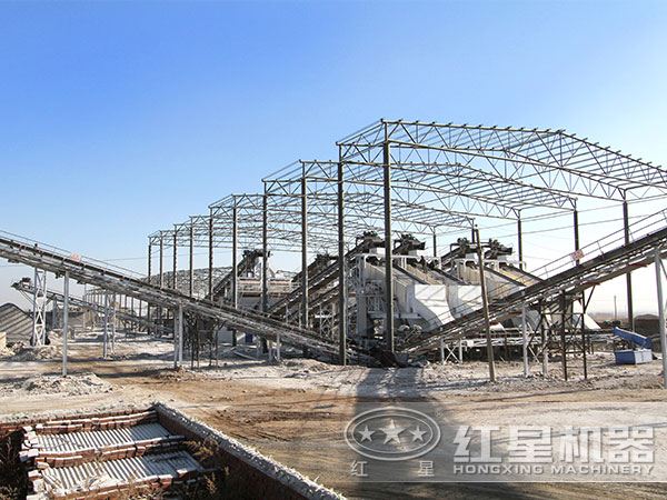 環(huán)保型制砂機應用現場