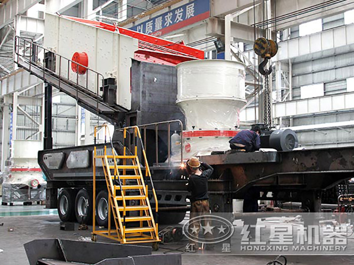 圓錐式汽車移動打石機(jī)