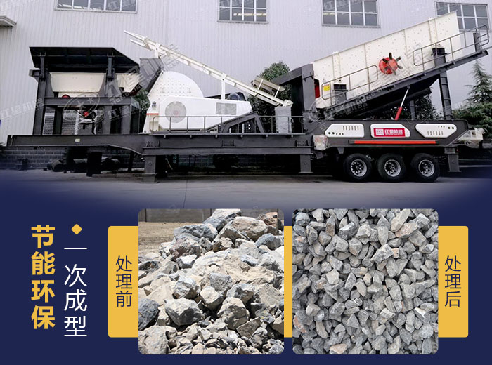 移動錘式破碎機加工效果圖