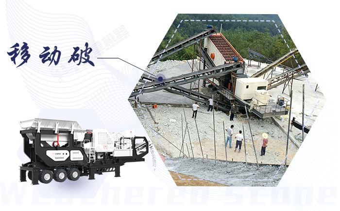 移動破碎機作業(yè)現場和設備展示