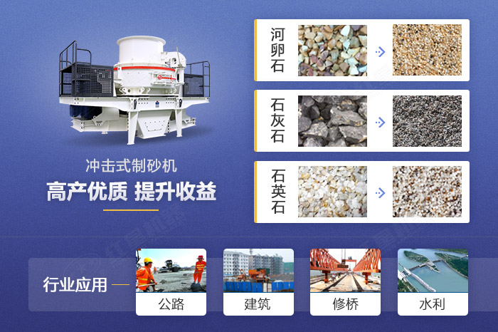 沖擊式制砂機應用范圍