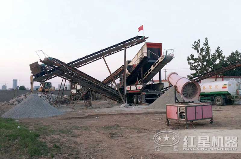 多個(gè)城市都在推廣使用移動破碎機(jī)