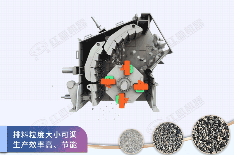 反擊式板錘制砂機(jī)原理動態(tài)圖